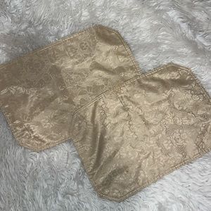 Two Beige Placemats